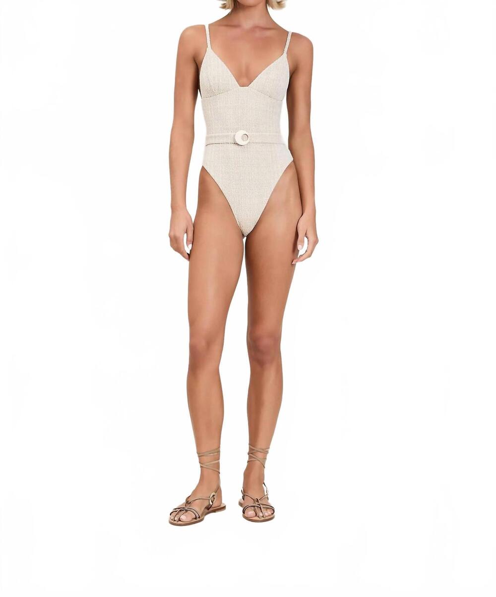 NEW DEVON WINDSOR catalina one piece swimsuit in golden dune